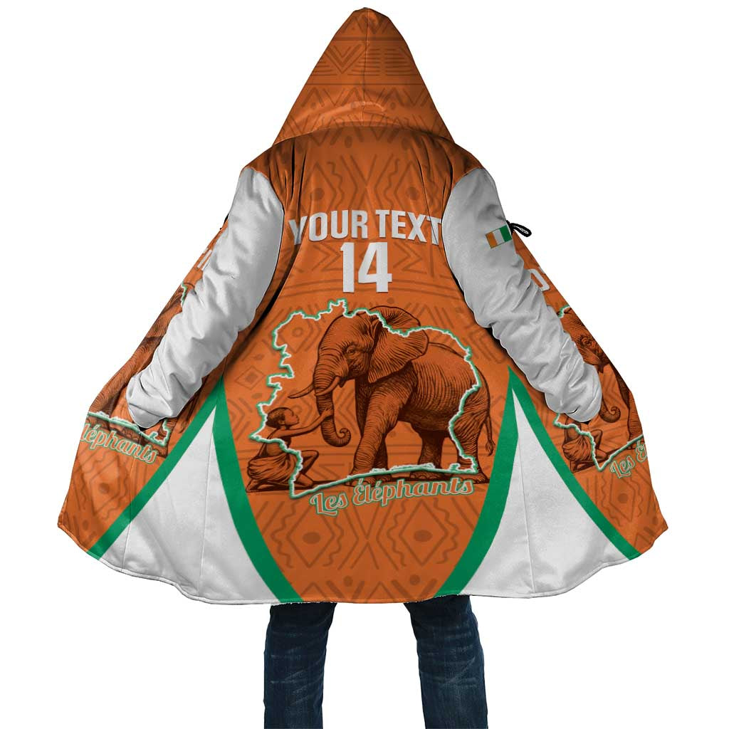 Custom Ivory Coast Football Cloak 2026 Cote d'Ivoire Les Elephants Orange Version - African Pride