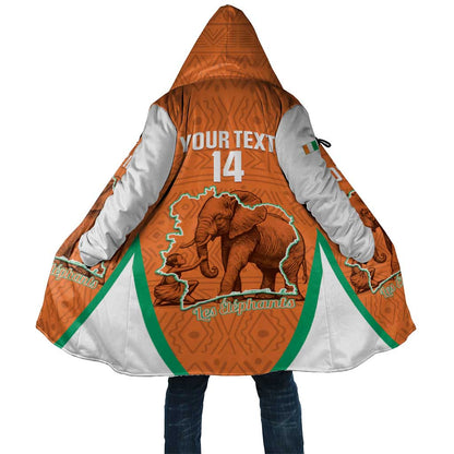 Custom Ivory Coast Football Cloak 2026 Cote d'Ivoire Les Elephants Orange Version - African Pride