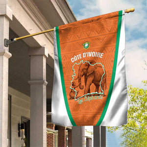 Ivory Coast Football Garden Flag 2026 Cote d'Ivoire Les Elephants Orange Version - African Pride