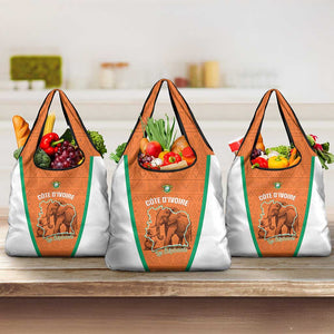 Ivory Coast Football Grocery Bag 2026 Cote d'Ivoire Les Elephants Orange Version - African Pride