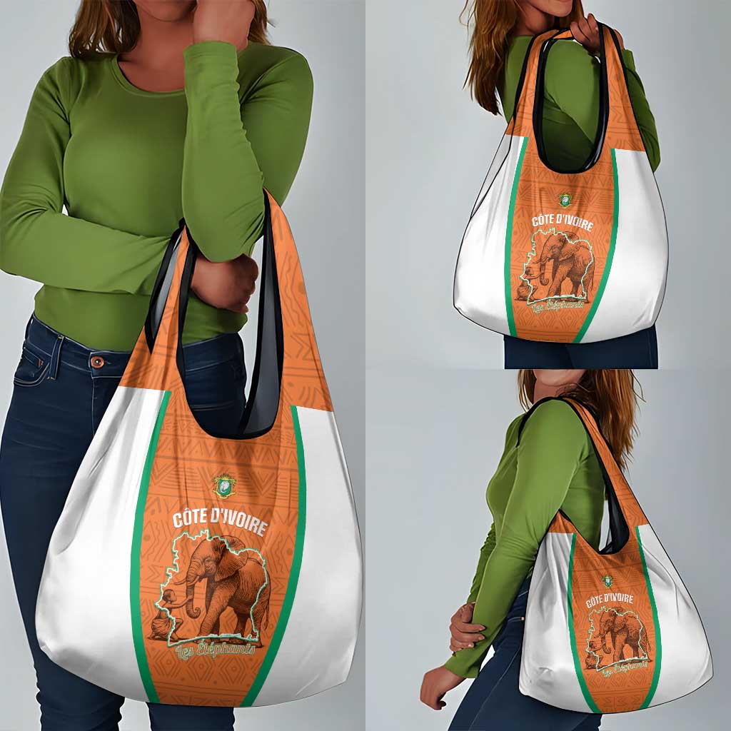 Ivory Coast Football Grocery Bag 2026 Cote d'Ivoire Les Elephants Orange Version - African Pride