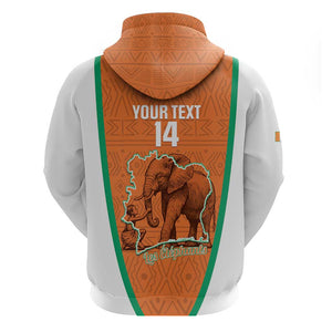 Custom Ivory Coast Football Hoodie 2026 Cote d'Ivoire Les Elephants Orange Version - African Pride