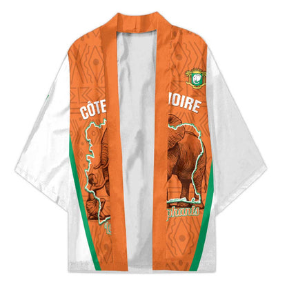 Custom Ivory Coast Football Kimono 2026 Cote d'Ivoire Les Elephants Orange Version - African Pride