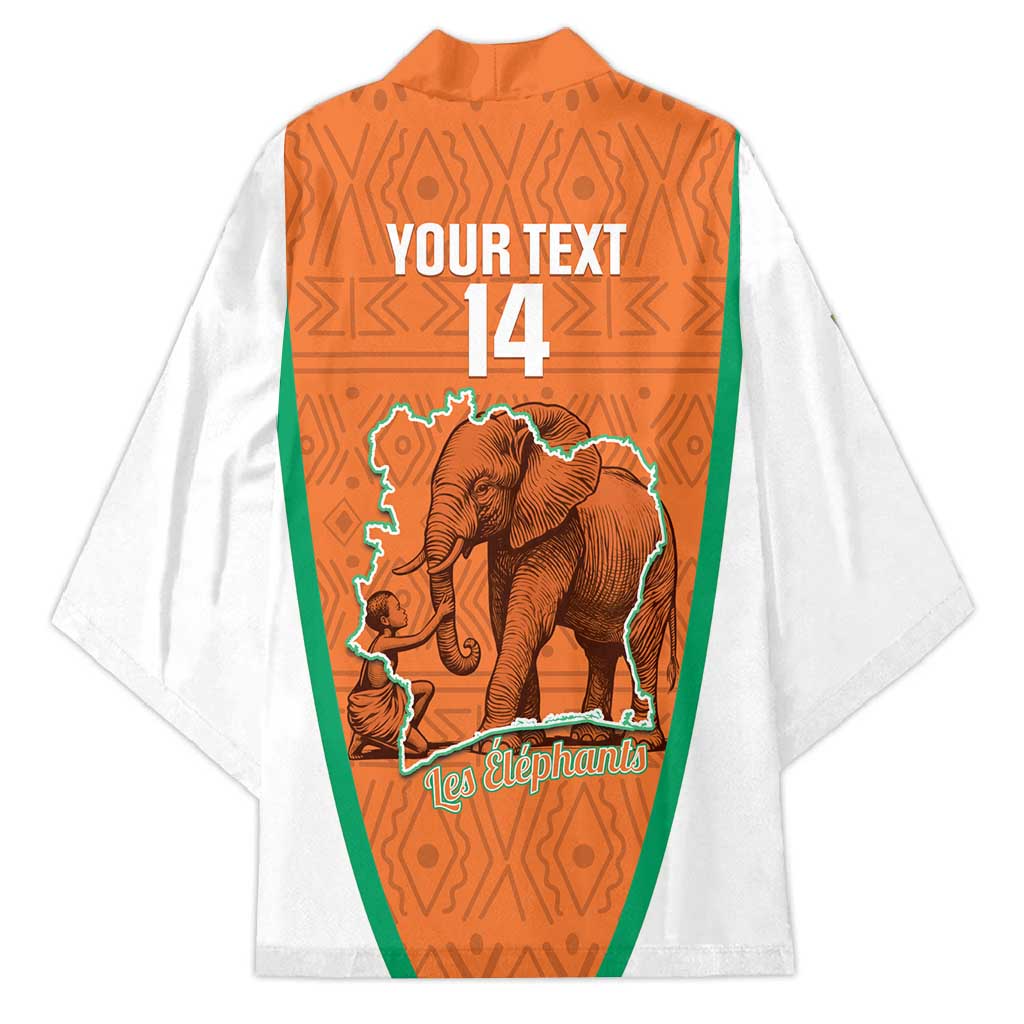 Custom Ivory Coast Football Kimono 2026 Cote d'Ivoire Les Elephants Orange Version - African Pride