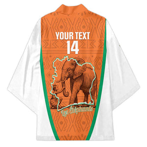 Custom Ivory Coast Football Kimono 2026 Cote d'Ivoire Les Elephants Orange Version - African Pride