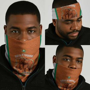 Ivory Coast Football Neck Gaiter 2026 Cote d'Ivoire Les Elephants Orange Version - African Pride