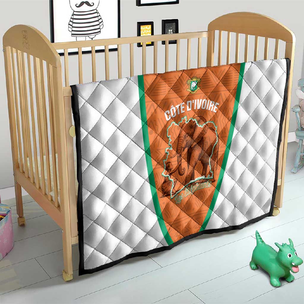 Ivory Coast Football Quilt 2026 Cote d'Ivoire Les Elephants Orange Version - African Pride