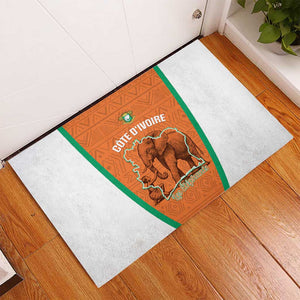 Ivory Coast Football Rubber Doormat 2026 Cote d'Ivoire Les Elephants Orange Version - African Pride