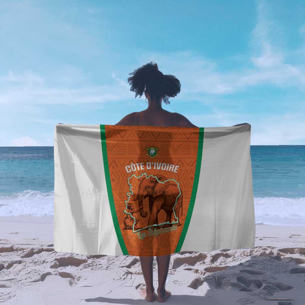 Ivory Coast Football Sarong 2026 Cote d'Ivoire Les Elephants Orange Version - African Pride