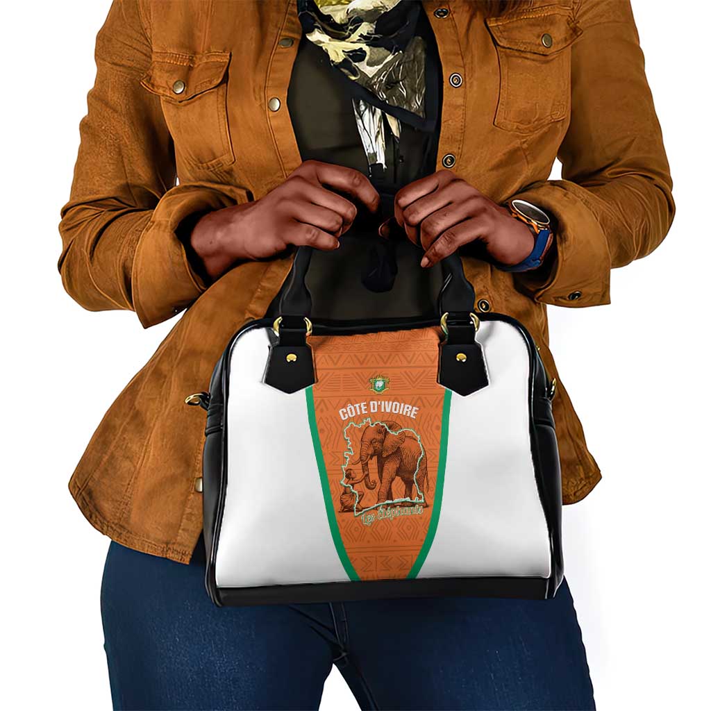 Ivory Coast Football Shoulder Handbag 2026 Cote d'Ivoire Les Elephants Orange Version - African Pride