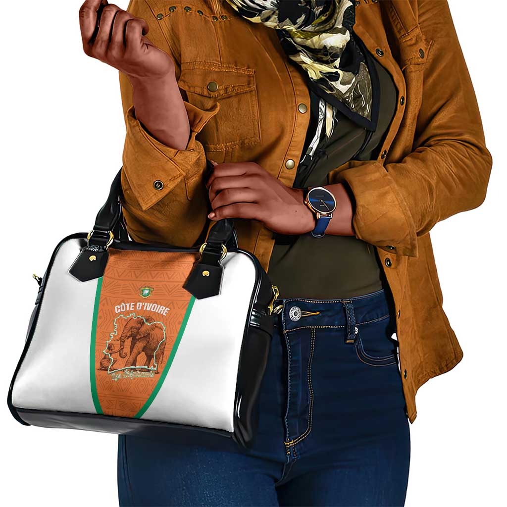 Ivory Coast Football Shoulder Handbag 2026 Cote d'Ivoire Les Elephants Orange Version - African Pride