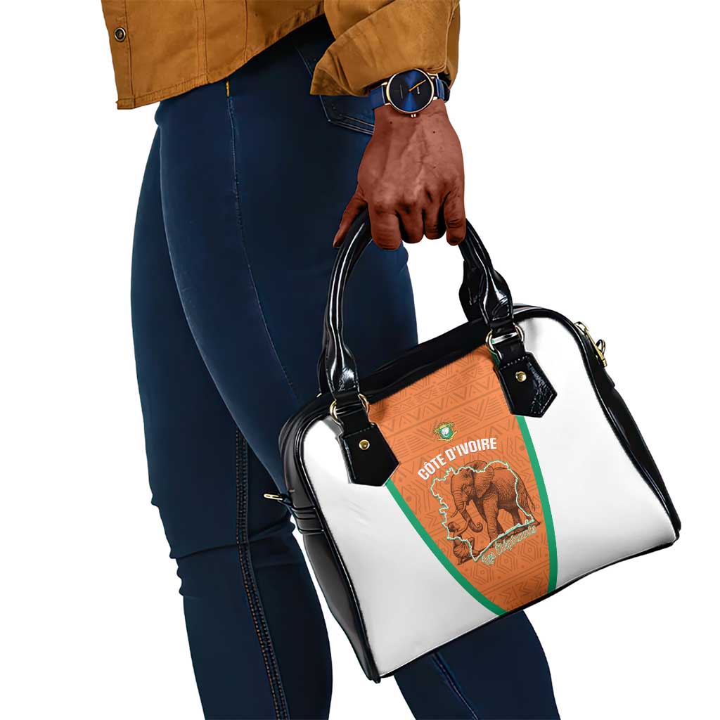 Ivory Coast Football Shoulder Handbag 2026 Cote d'Ivoire Les Elephants Orange Version - African Pride