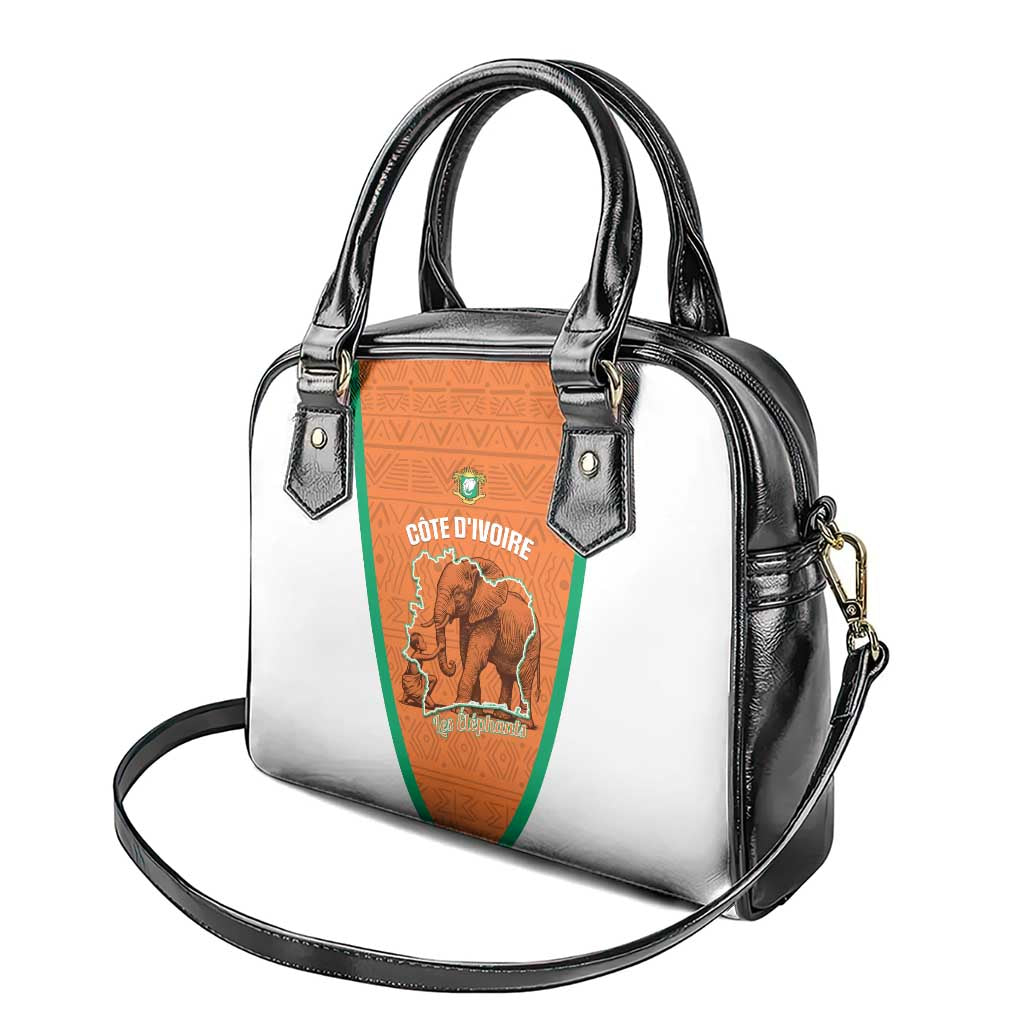 Ivory Coast Football Shoulder Handbag 2026 Cote d'Ivoire Les Elephants Orange Version - African Pride