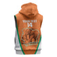 Custom Ivory Coast Football Sleeveless Zip Hoodie 2026 Cote d'Ivoire Les Elephants Orange Version - African Pride
