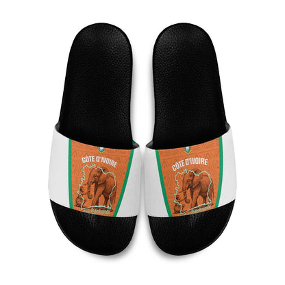 Ivory Coast Football Slide Sandals 2026 Cote d'Ivoire Les Elephants Orange Version - African Pride