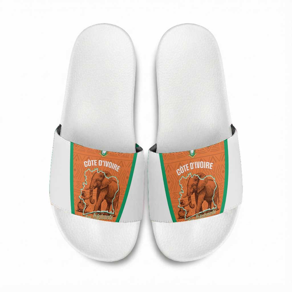 Ivory Coast Football Slide Sandals 2026 Cote d'Ivoire Les Elephants Orange Version - African Pride