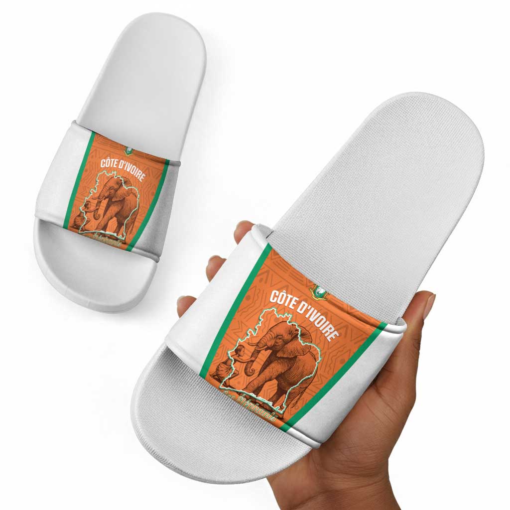 Ivory Coast Football Slide Sandals 2026 Cote d'Ivoire Les Elephants Orange Version - African Pride