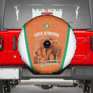 Ivory Coast Football Spare Tire Cover 2026 Cote d'Ivoire Les Elephants Orange Version - African Pride