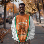 Custom Ivory Coast Football Sweatshirt 2026 Cote d'Ivoire Les Elephants Orange Version - African Pride