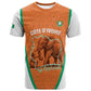Custom Ivory Coast Football T shirt 2026 Cote d'Ivoire Les Elephants Orange Version LT14
