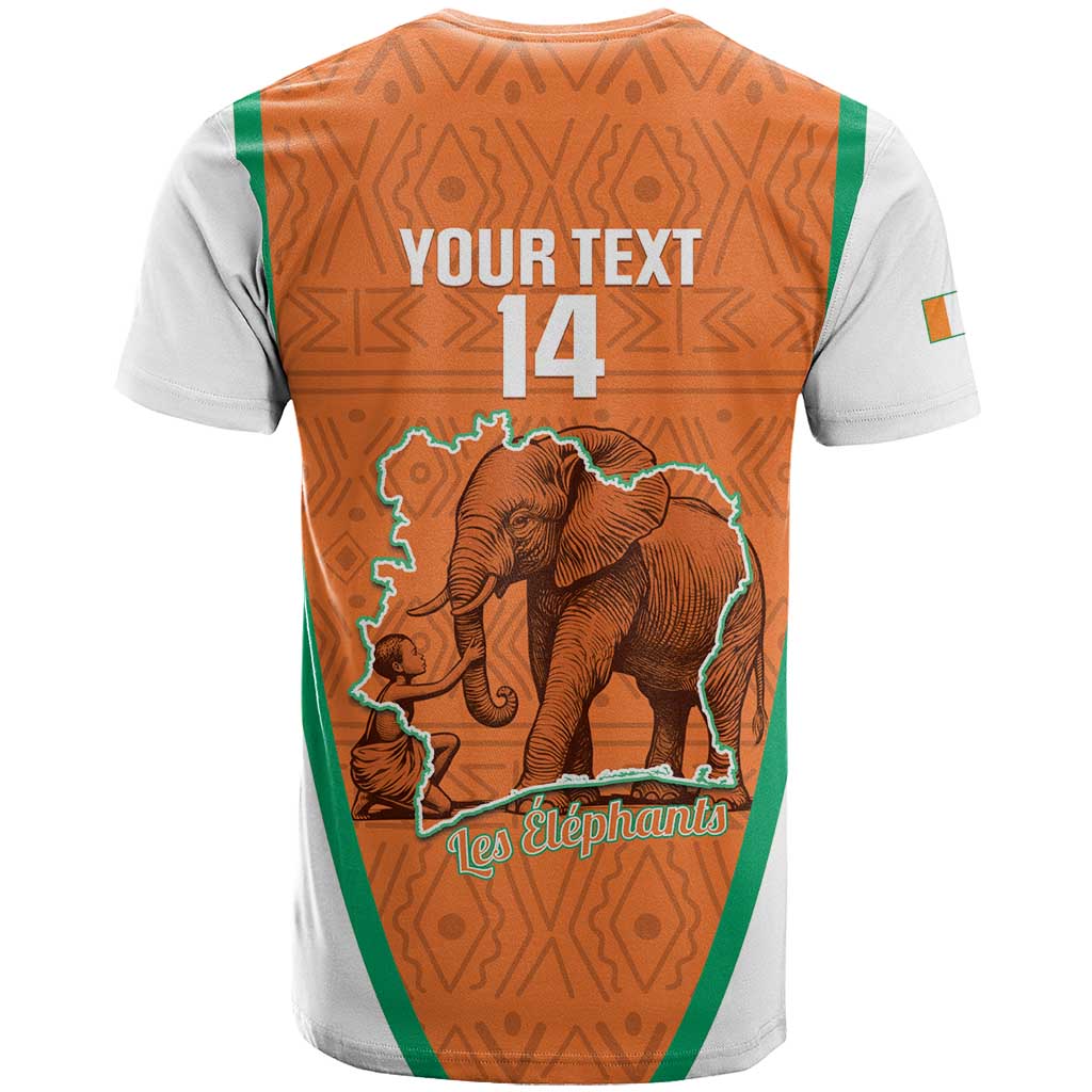 Custom Ivory Coast Football T shirt 2026 Cote d'Ivoire Les Elephants Orange Version LT14