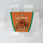 Ivory Coast Football Tablecloth 2026 Cote d'Ivoire Les Elephants Orange Version - African Pride