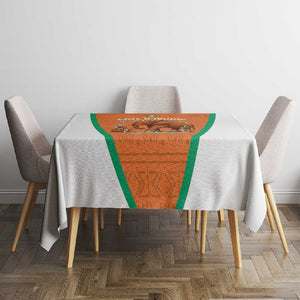 Ivory Coast Football Tablecloth 2026 Cote d'Ivoire Les Elephants Orange Version - African Pride
