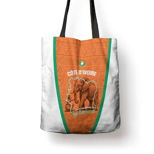 Ivory Coast Football Tote Bag 2026 Cote d'Ivoire Les Elephants Orange Version - African Pride