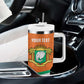 Custom Ivory Coast Football Tumbler With Handle 2026 Cote d'Ivoire Les Elephants Orange Version - African Pride