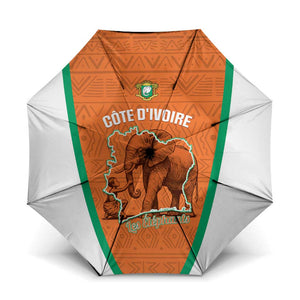 Ivory Coast Football Umbrella 2026 Cote d'Ivoire Les Elephants Orange Version - African Pride