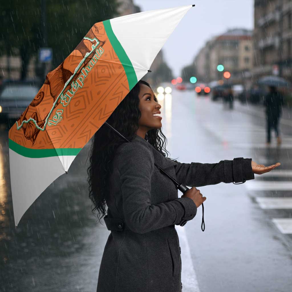 Ivory Coast Football Umbrella 2026 Cote d'Ivoire Les Elephants Orange Version - African Pride