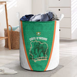 Ivory Coast Football Laundry Basket 2026 Cote d'Ivoire Les Elephants Green Version - African Pride