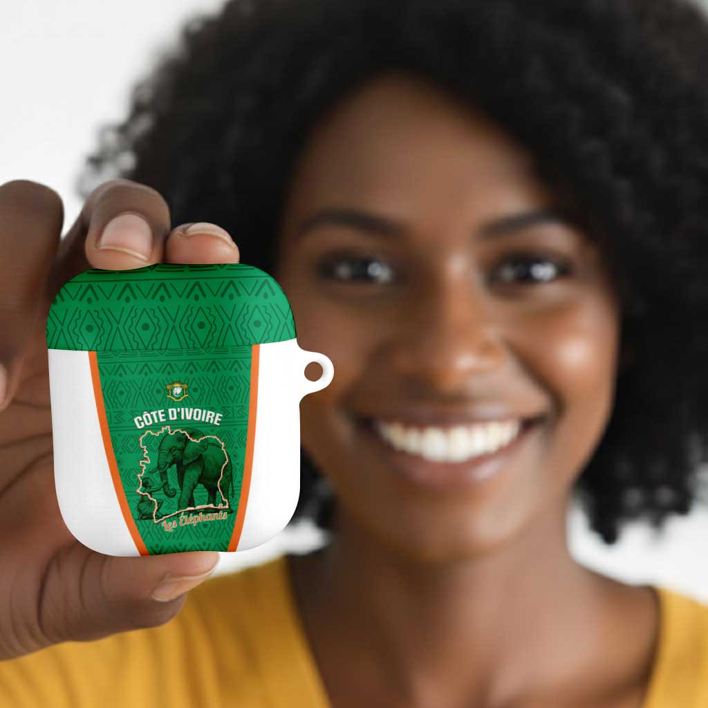 Ivory Coast Football AirPods Case 2026 Cote d'Ivoire Les Elephants Green Version - African Pride