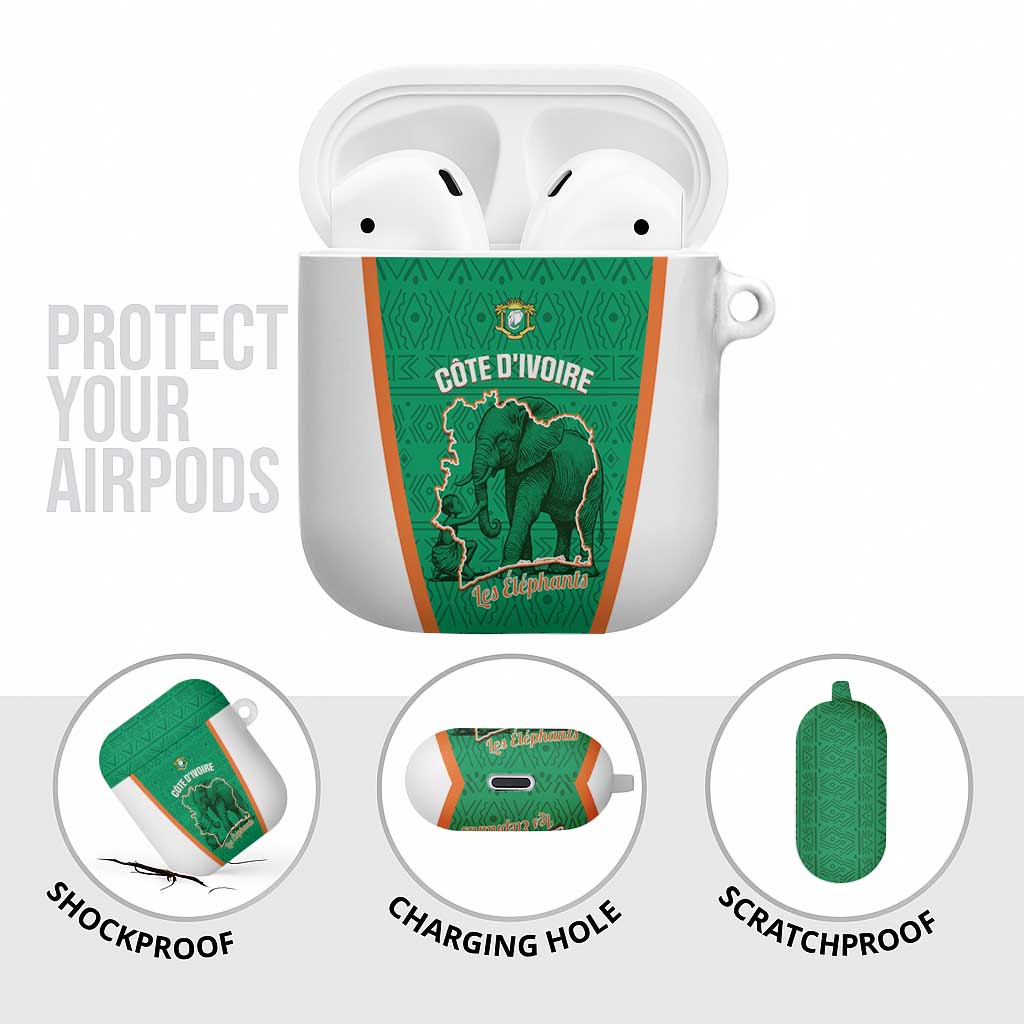 Ivory Coast Football AirPods Case 2026 Cote d'Ivoire Les Elephants Green Version - African Pride