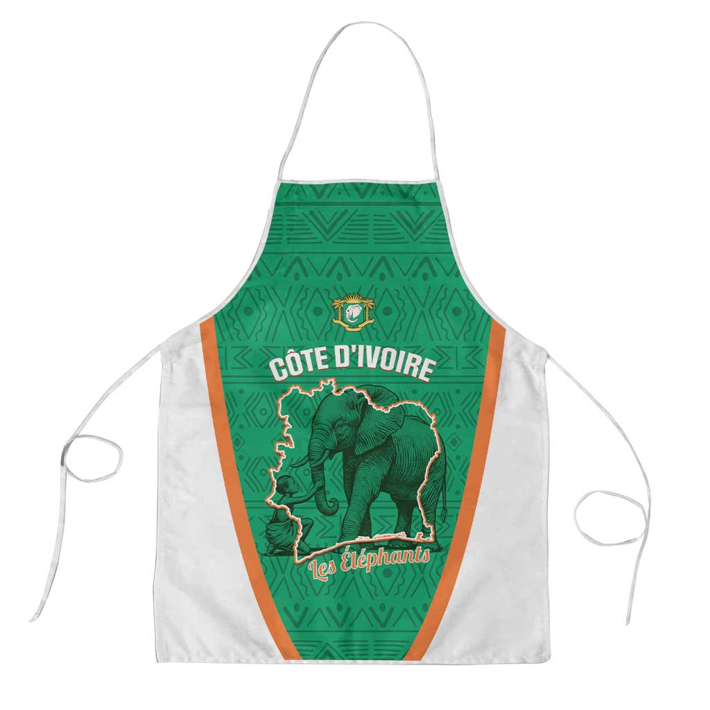 Ivory Coast Football Apron 2026 Cote d'Ivoire Les Elephants Green Version - African Pride