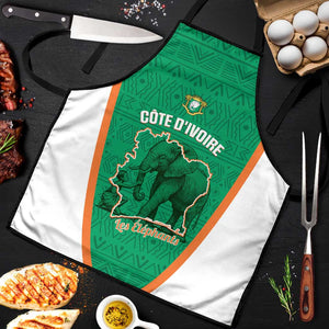 Ivory Coast Football Apron 2026 Cote d'Ivoire Les Elephants Green Version - African Pride