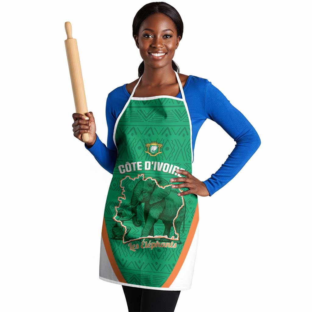 Ivory Coast Football Apron 2026 Cote d'Ivoire Les Elephants Green Version - African Pride