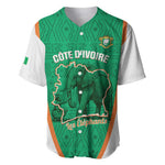 Custom Ivory Coast Football Baseball Jersey 2026 Cote d'Ivoire Les Elephants Green Version LT14