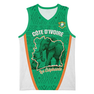 Custom Ivory Coast Football Basketball Jersey 2026 Cote d'Ivoire Les Elephants Green Version - African Pride