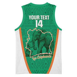Custom Ivory Coast Football Basketball Jersey 2026 Cote d'Ivoire Les Elephants Green Version - African Pride