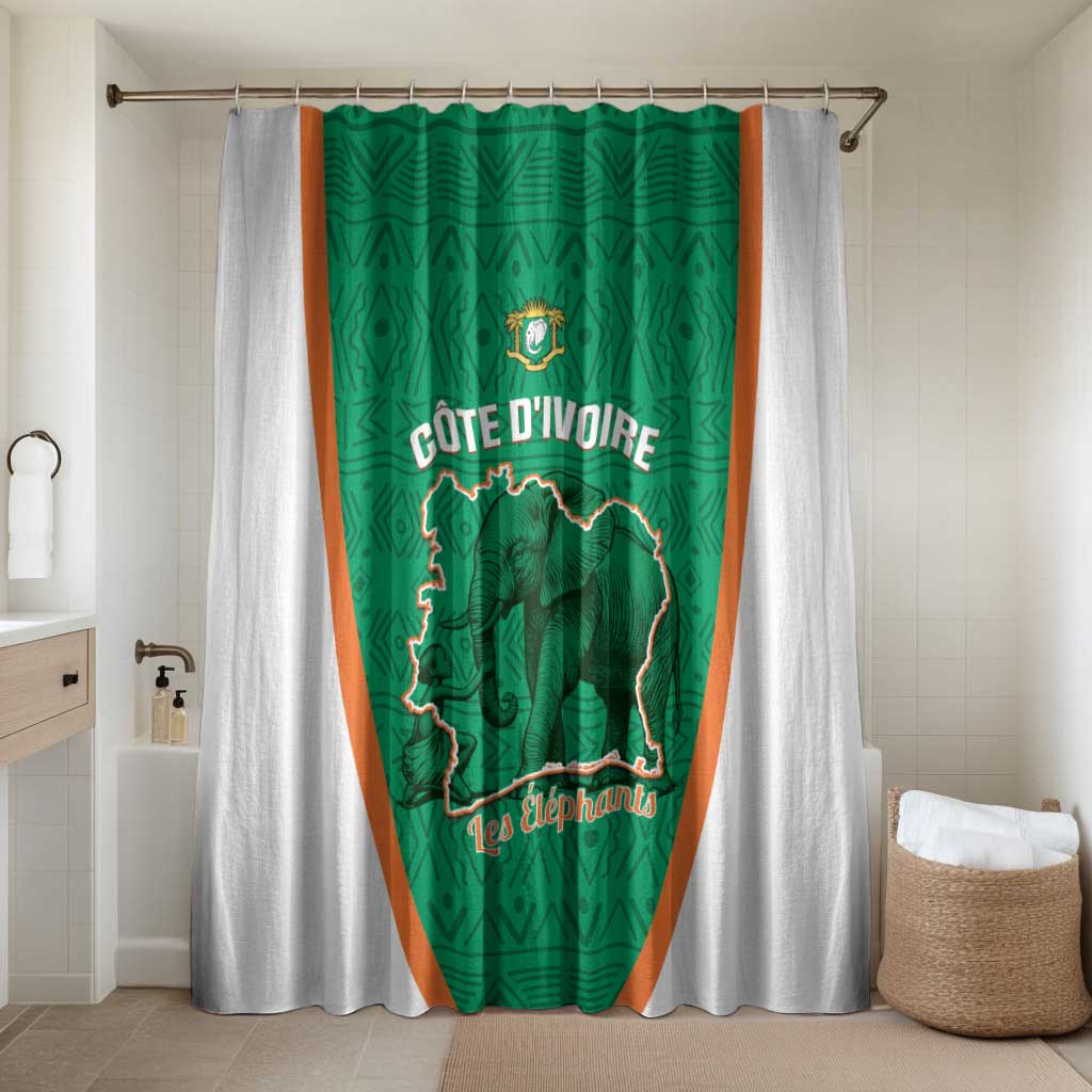 Ivory Coast Football Bathroom Set 2026 Cote d'Ivoire Les Elephants Green Version - African Pride