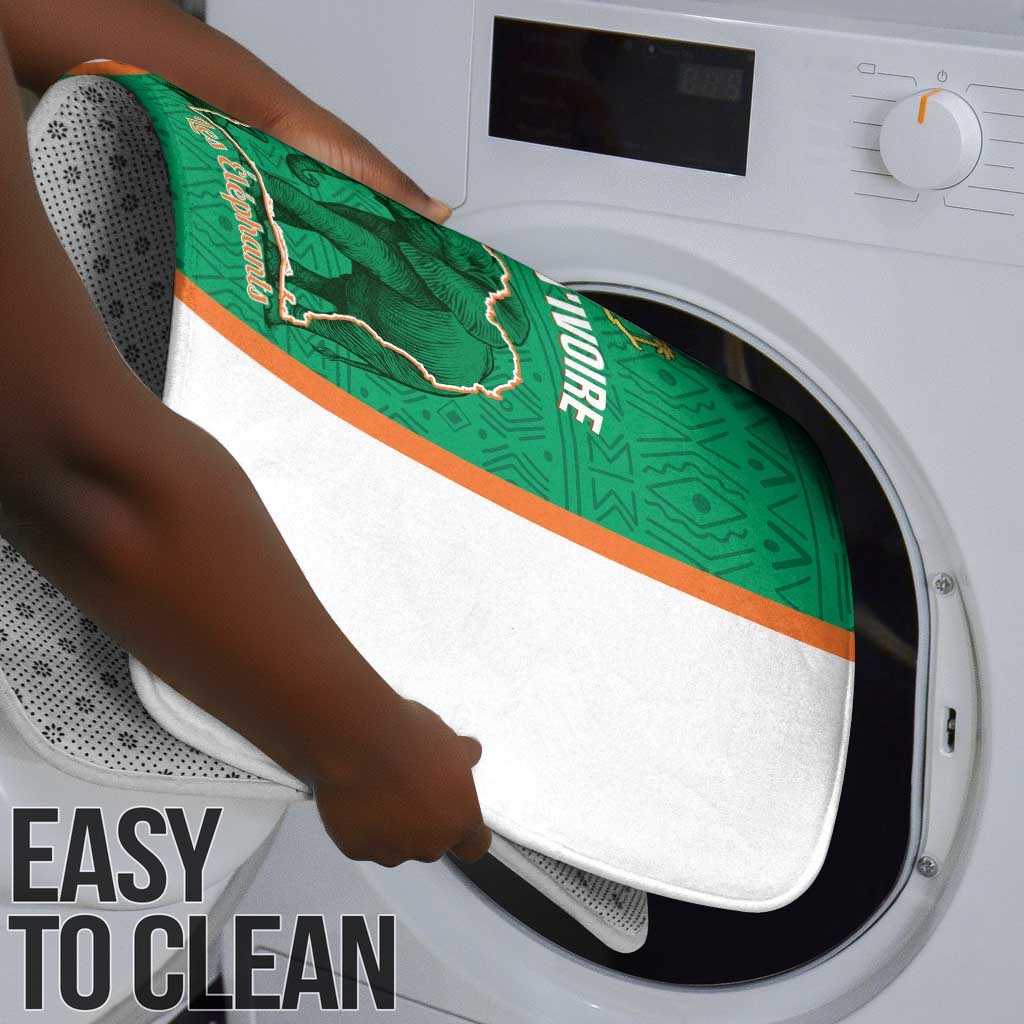 Ivory Coast Football Bathroom Set 2026 Cote d'Ivoire Les Elephants Green Version - African Pride