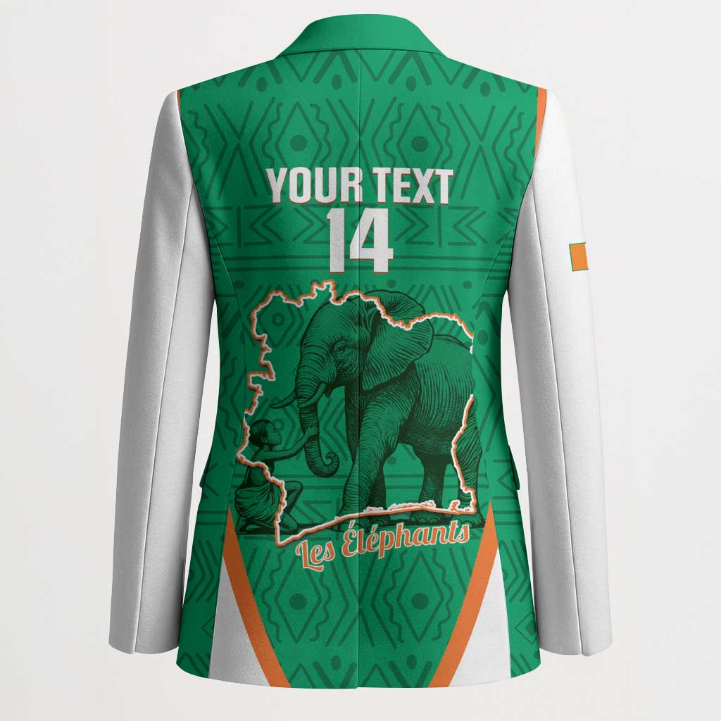 Custom Ivory Coast Football Blazer 2026 Cote d'Ivoire Les Elephants Green Version - African Pride