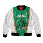 Custom Ivory Coast Football Bomber Jacket 2026 Cote d'Ivoire Les Elephants Green Version - African Pride