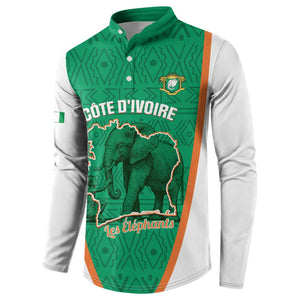 Custom Ivory Coast Football Button Sweatshirt 2026 Cote d'Ivoire Les Elephants Green Version