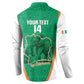 Custom Ivory Coast Football Button Sweatshirt 2026 Cote d'Ivoire Les Elephants Green Version