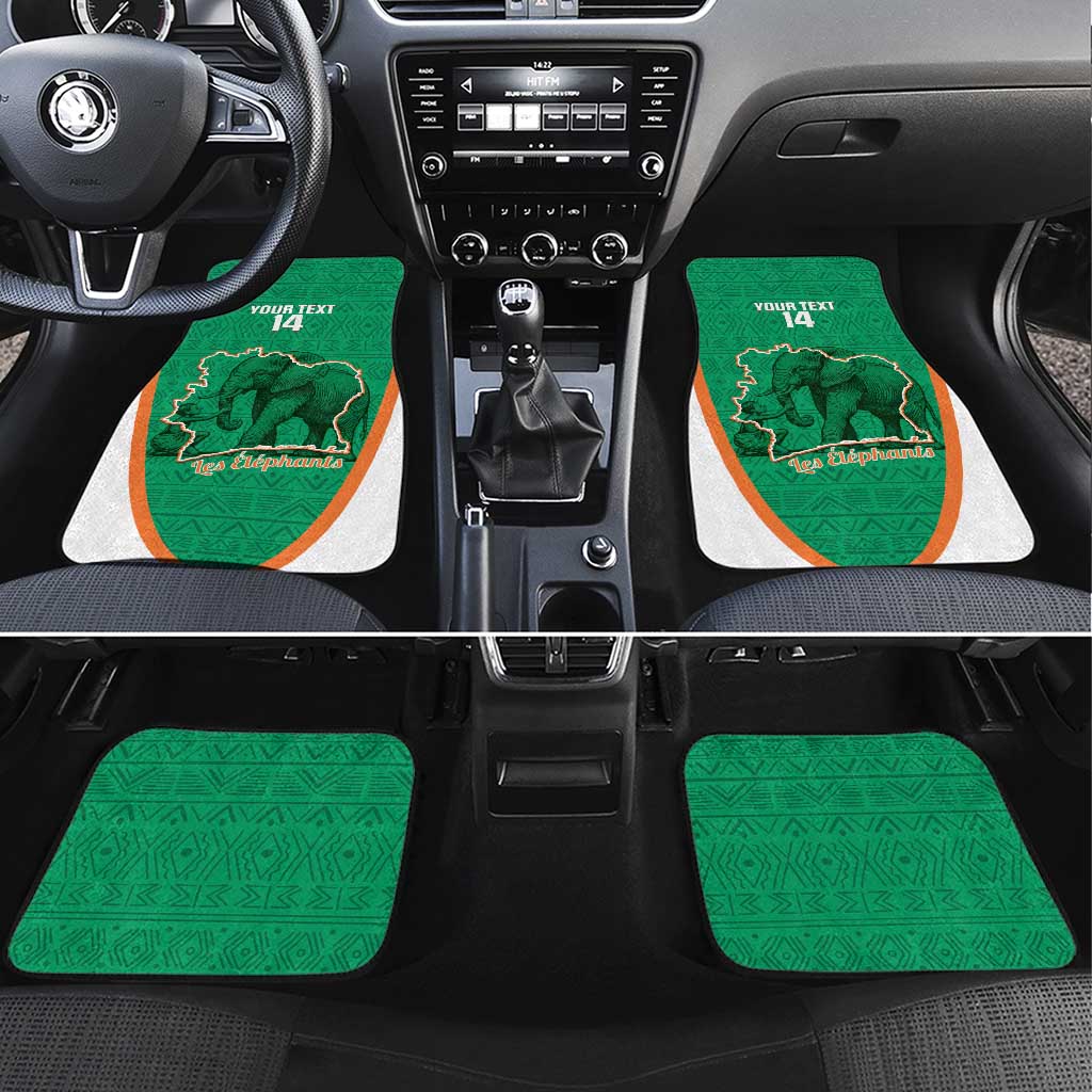 Custom Ivory Coast Football Car Mats 2026 Cote d'Ivoire Les Elephants Green Version - African Pride