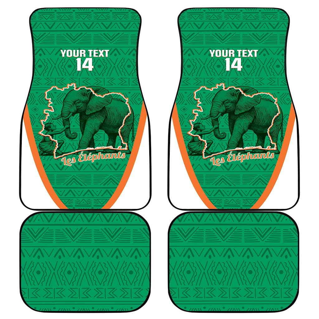Custom Ivory Coast Football Car Mats 2026 Cote d'Ivoire Les Elephants Green Version - African Pride
