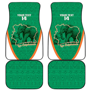 Custom Ivory Coast Football Car Mats 2026 Cote d'Ivoire Les Elephants Green Version - African Pride