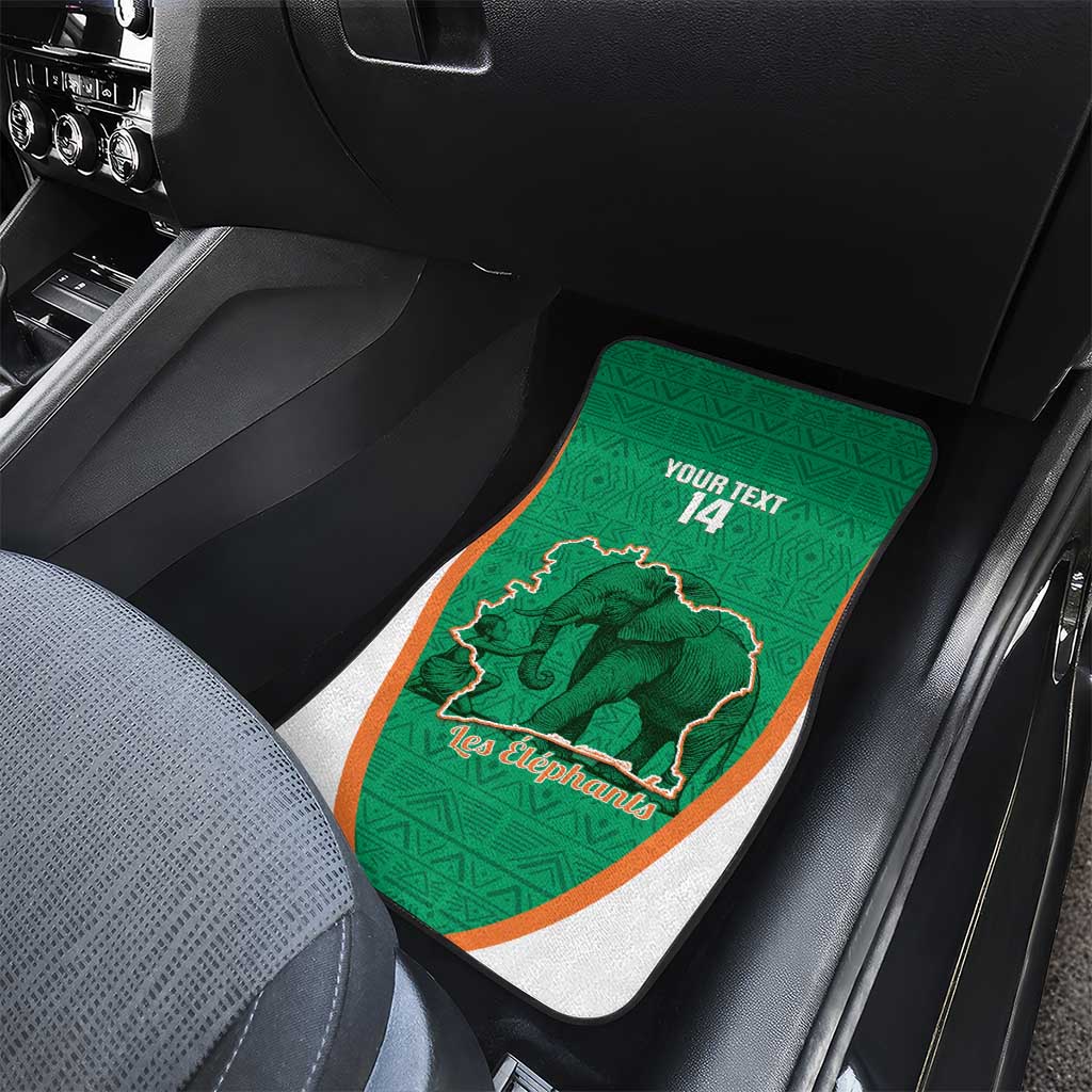 Custom Ivory Coast Football Car Mats 2026 Cote d'Ivoire Les Elephants Green Version - African Pride